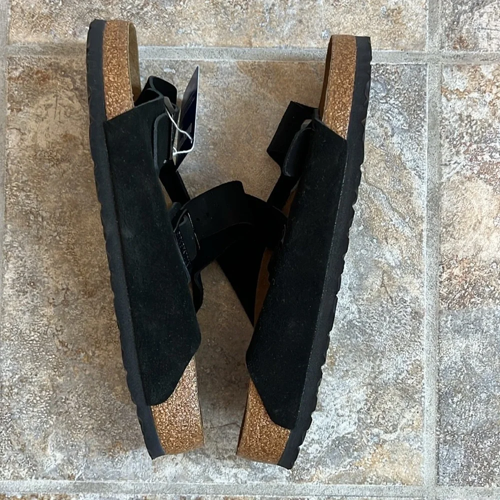 Birkenstock Arizona Soft Footbed Suede Leather Sandals Size 12 NWT